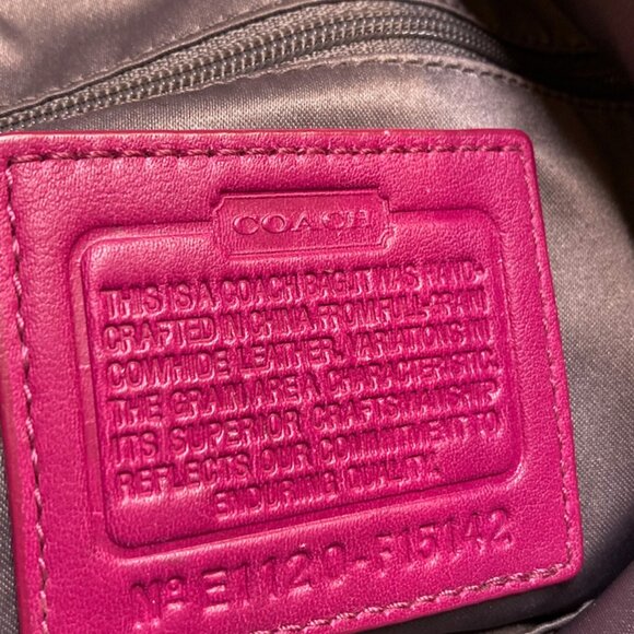 COACH Gallery Tote - Fuchsia Patent Leather - Picture 5 of 13